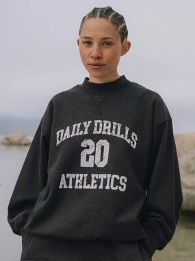 Daily Drills Fleece Vintage Crew with Graphic